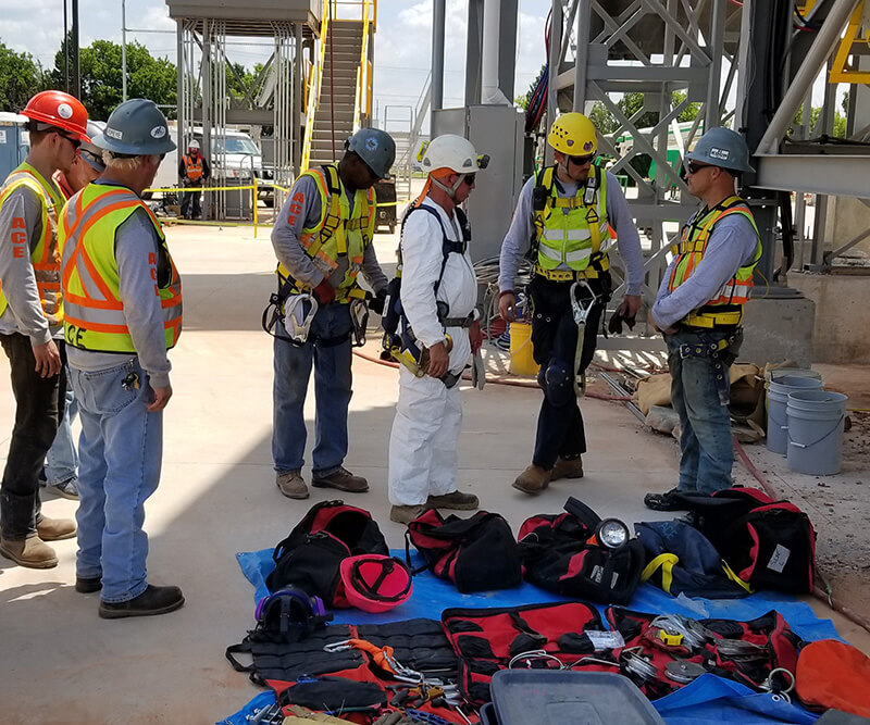 certified instructors administering environmental training