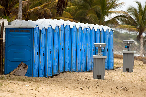 portable restrooms used for disaster response